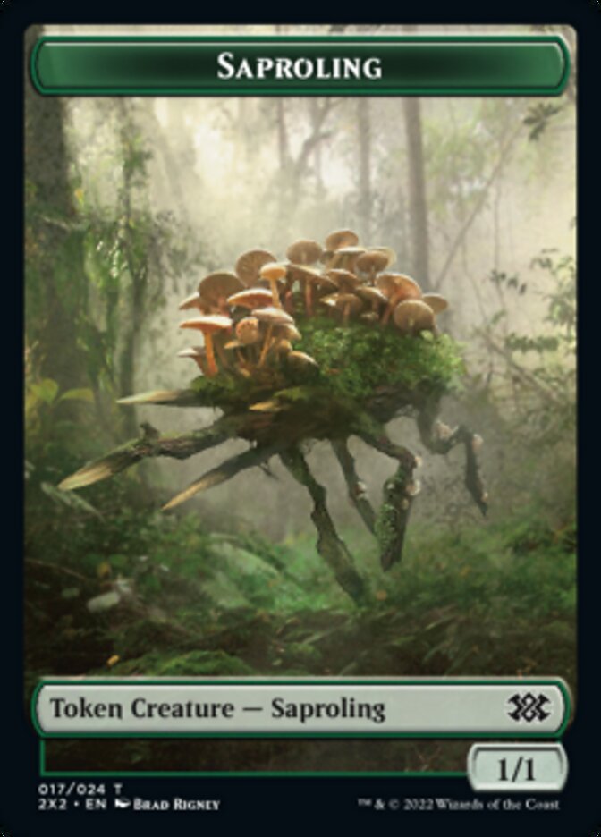 Saproling // Spirit (008) Double-Sided Token [Double Masters 2022 Tokens] | Lots Moore NSW