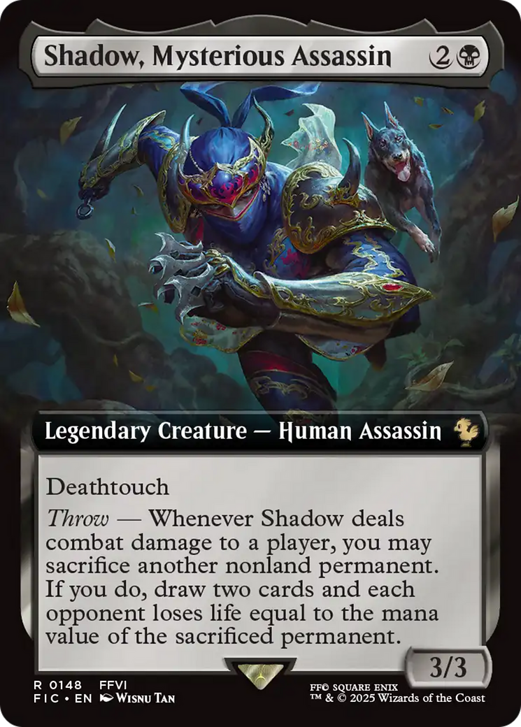 Shadow, Mysterious Assassin (Extended Art) [FINAL FANTASY Commander] | Lots Moore NSW