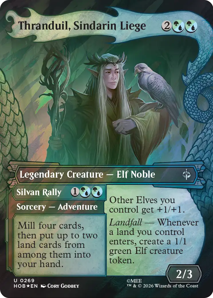 Thranduil, Sindarin Liege (Showcase) (Surge Foil) [The Hobbit] | Lots Moore NSW