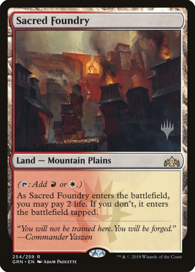 Sacred Foundry (Promo Pack) [Guilds of Ravnica Promos] | Lots Moore NSW