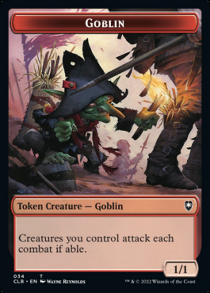 Pirate // Goblin Double-Sided Token [Commander Legends: Battle for Baldur's Gate Tokens] | Lots Moore NSW
