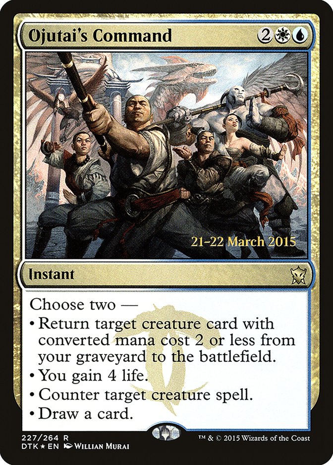Ojutai's Command [Dragons of Tarkir Prerelease Promos] | Lots Moore NSW