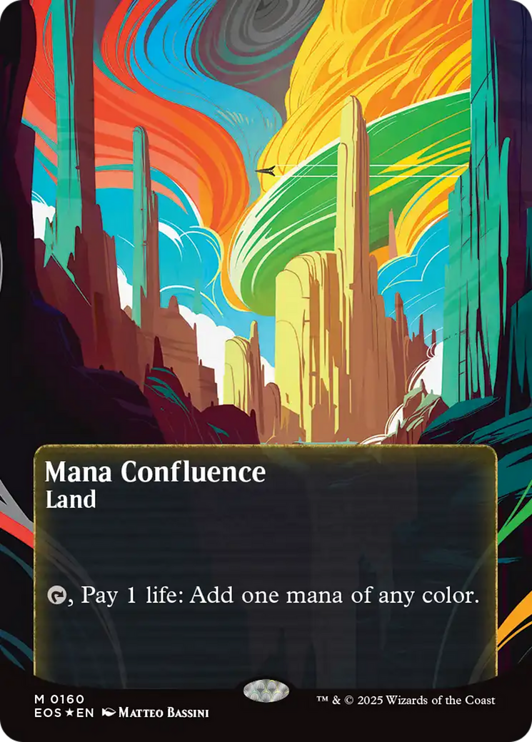 Mana Confluence (0160) (Borderless) (Galaxy Foil) [Edge of Eternities: Stellar Sights] | Lots Moore NSW