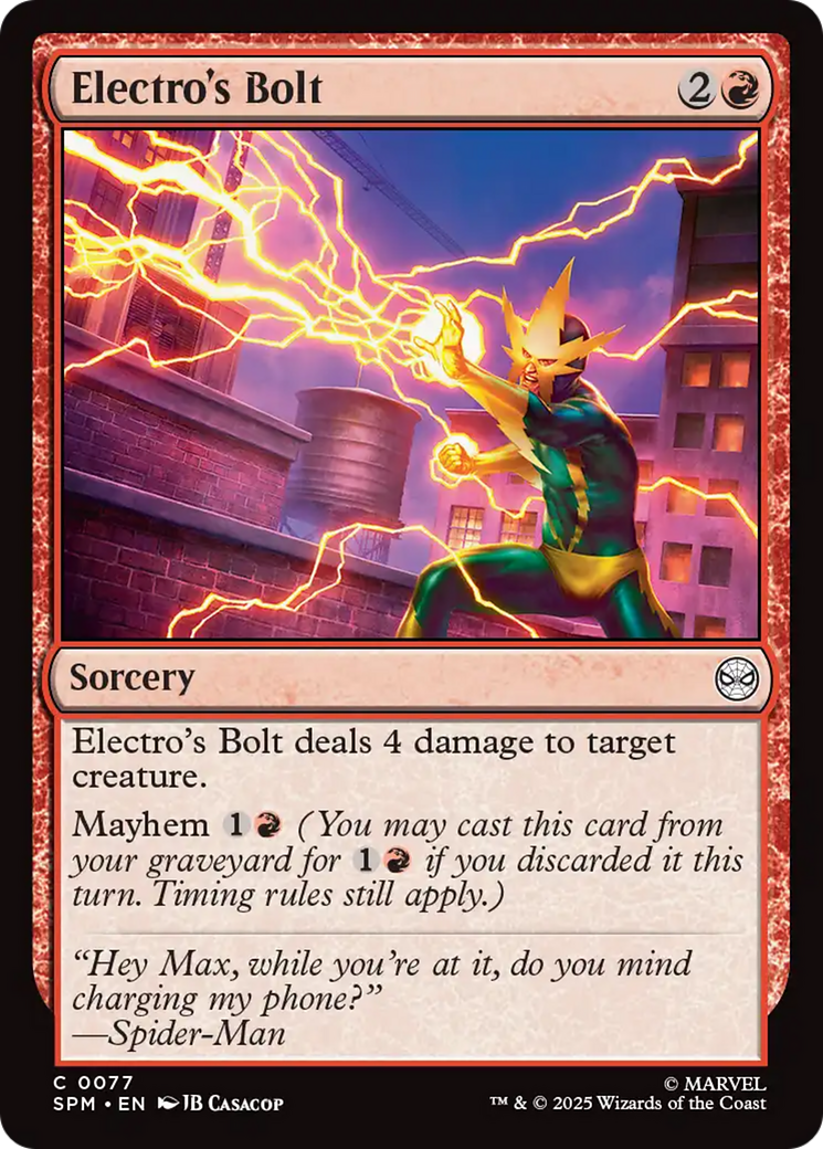 Electro's Bolt [Marvel's Spider-Man] | Lots Moore NSW