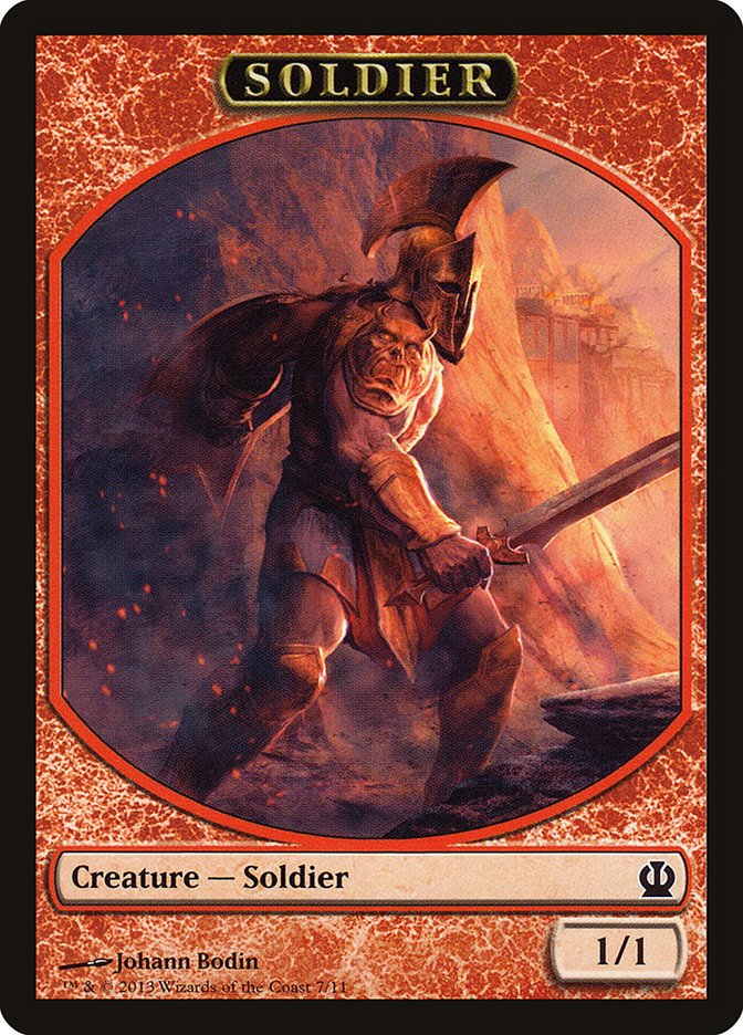 Soldier Token (7/11) [Theros Tokens] | Lots Moore NSW