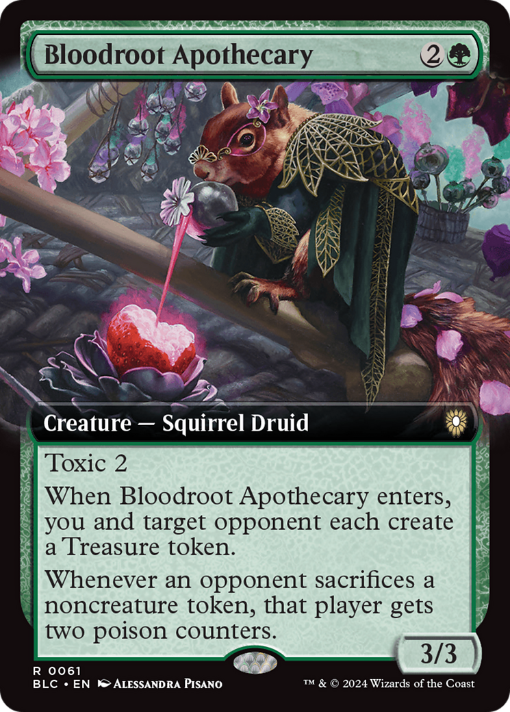 Bloodroot Apothecary (Extended Art) [Bloomburrow Commander] | Lots Moore NSW
