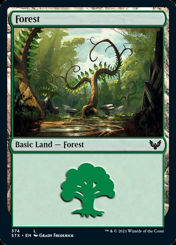 Forest (374) [Strixhaven: School of Mages] | Lots Moore NSW