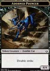 Adorned Pouncer // Warrior Double-Sided Token [Hour of Devastation Tokens] | Lots Moore NSW
