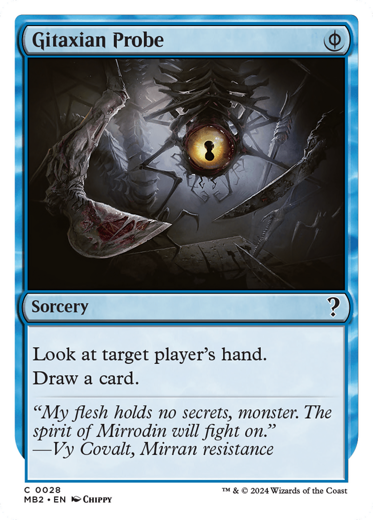 Gitaxian Probe (White Border) [Mystery Booster 2] | Lots Moore NSW