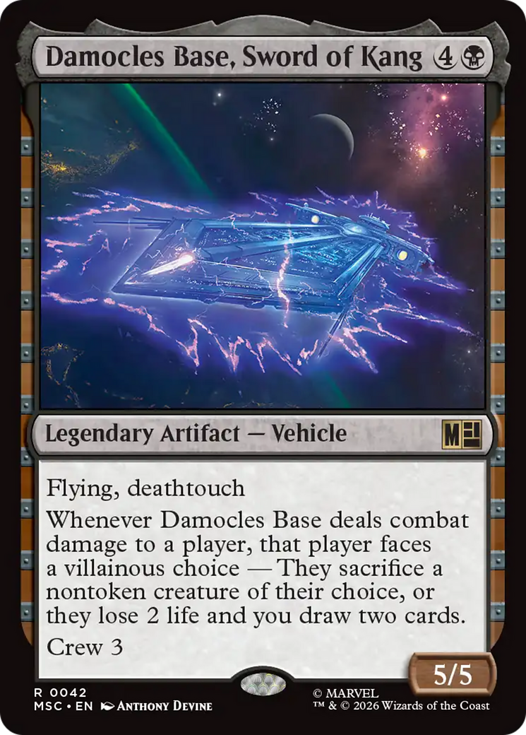 Damocles Base, Sword of Kang (Surge Foil) [Marvel Super Heroes Commander] | Lots Moore NSW