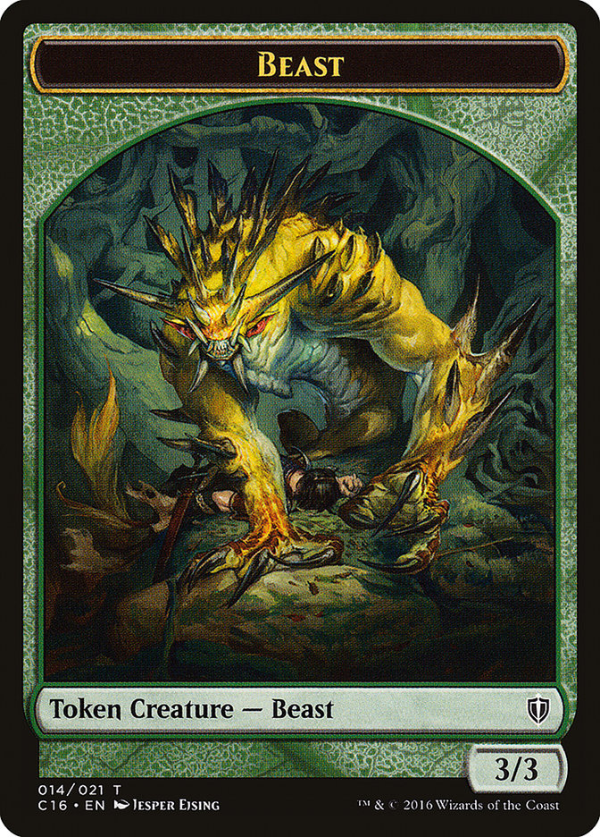 Beast // Ogre Double-Sided Token [Commander 2016 Tokens] | Lots Moore NSW