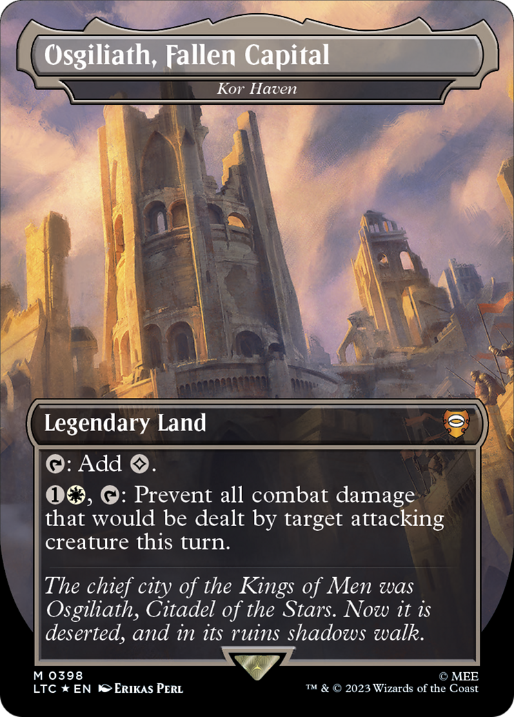 Osgiliath, Fallen Capital - Kor Haven (Surge Foil Realms and Relics) [The Lord of the Rings: Tales of Middle-Earth Commander] | Lots Moore NSW