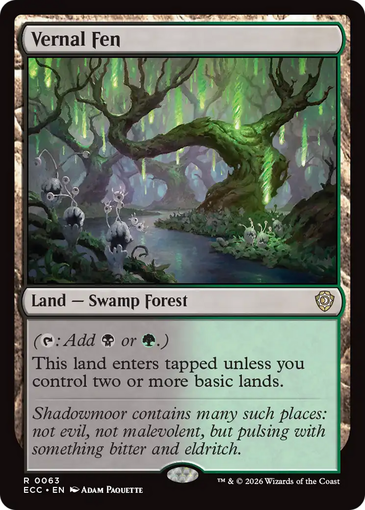 Vernal Fen [Lorwyn Eclipsed Commander] | Lots Moore NSW