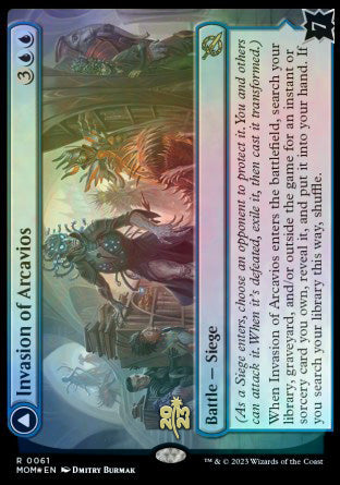 Invasion of Arcavios // Invocation of the Founders [March of the Machine Prerelease Promos] | Lots Moore NSW
