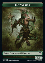 Elf Warrior // Wurm Double-Sided Token [Streets of New Capenna Commander Tokens] | Lots Moore NSW