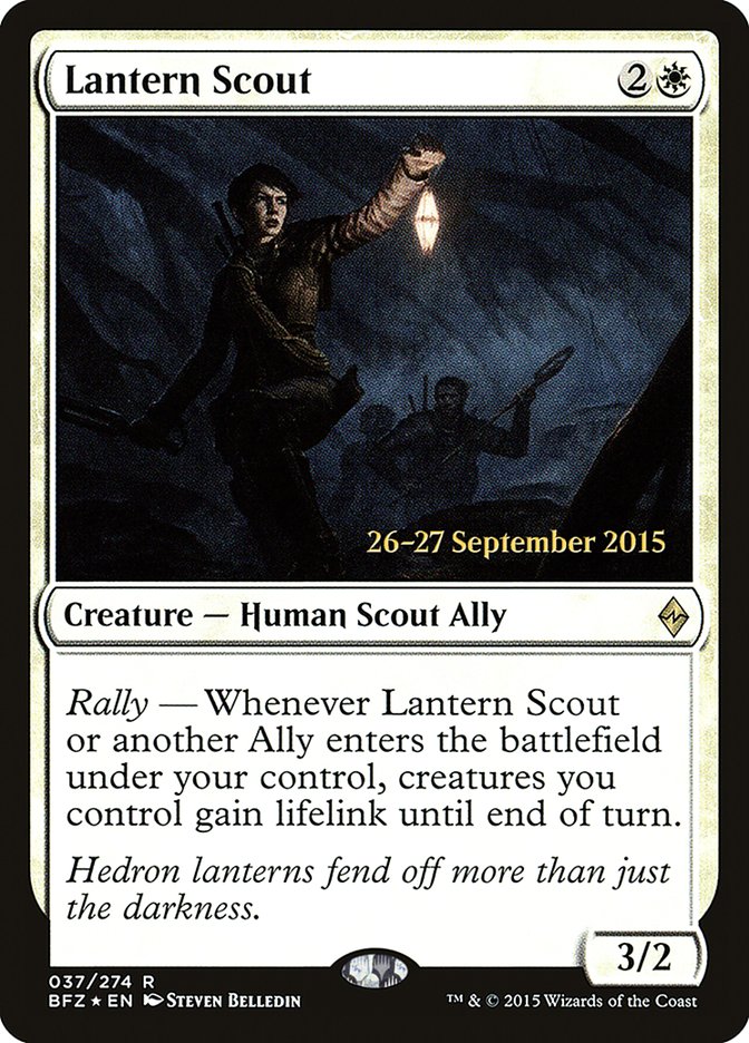 Lantern Scout [Battle for Zendikar Prerelease Promos] | Lots Moore NSW