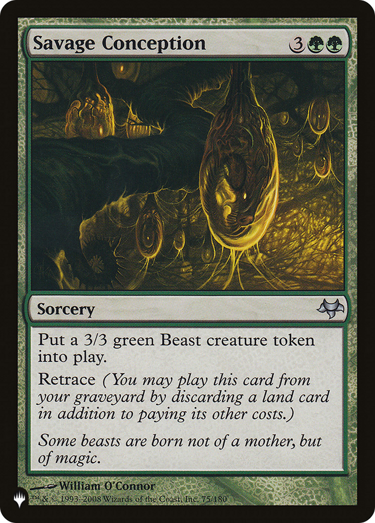 Savage Conception [The List] | Lots Moore NSW