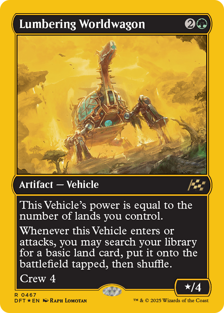 Lumbering Worldwagon (First-Place Foil) [Aetherdrift] | Lots Moore NSW