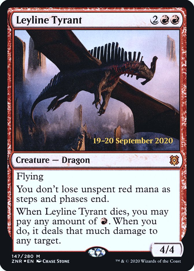 Leyline Tyrant [Zendikar Rising Prerelease Promos] | Lots Moore NSW
