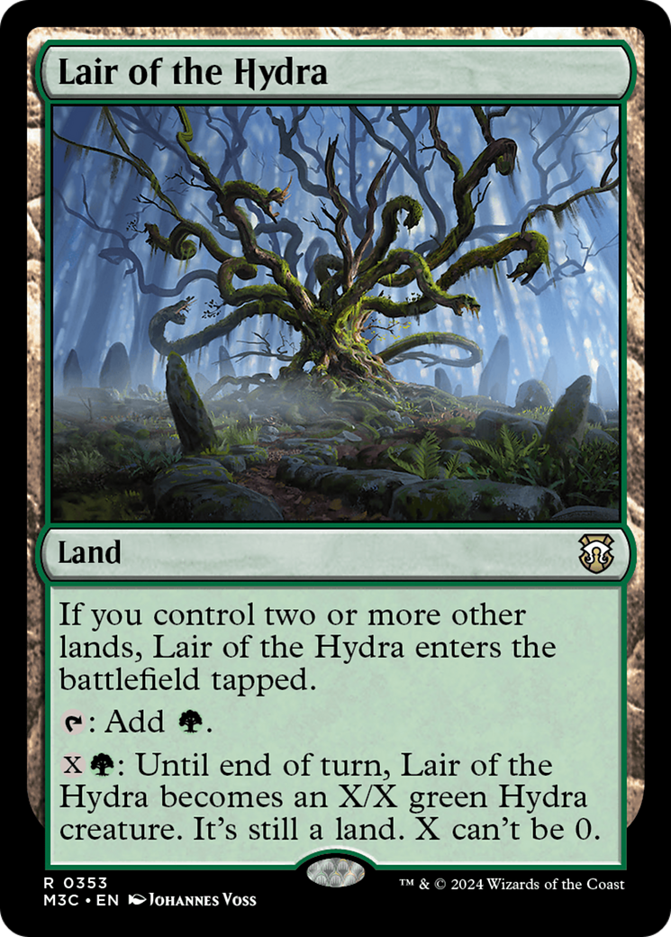 Lair of the Hydra (Ripple Foil) [Modern Horizons 3 Commander] | Lots Moore NSW