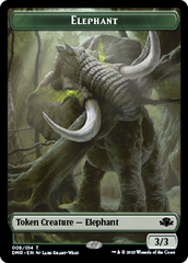 Elephant // Cat (003) Double-Sided Token [Dominaria Remastered Tokens] | Lots Moore NSW