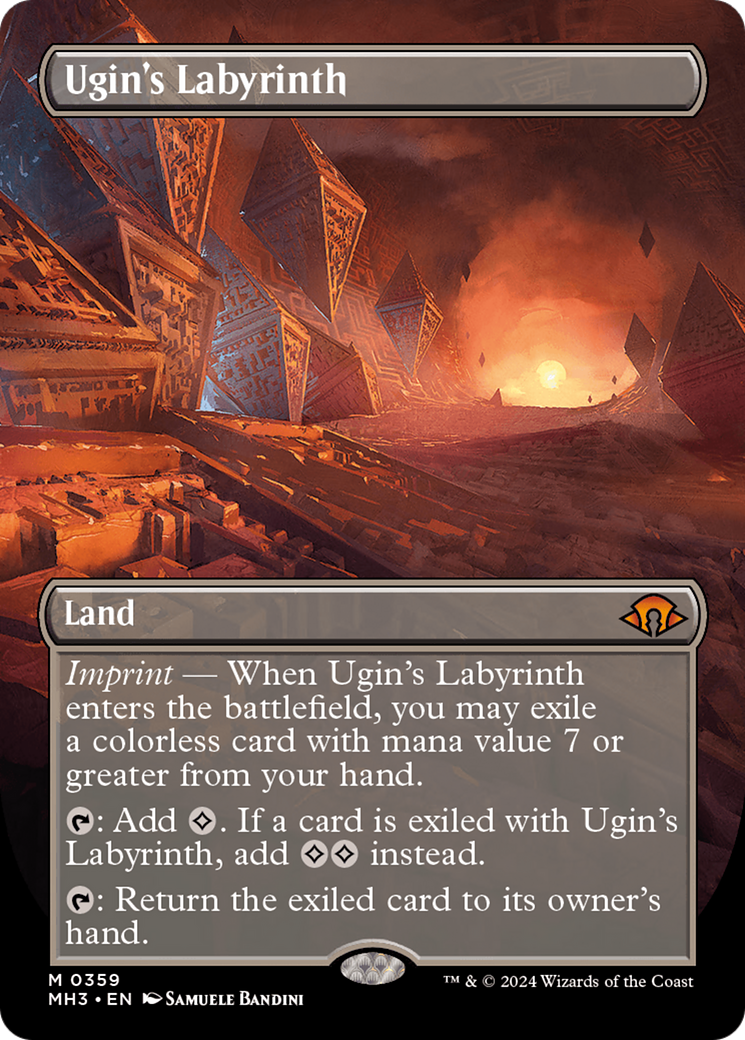 Ugin's Labyrinth (Borderless) [Modern Horizons 3] | Lots Moore NSW