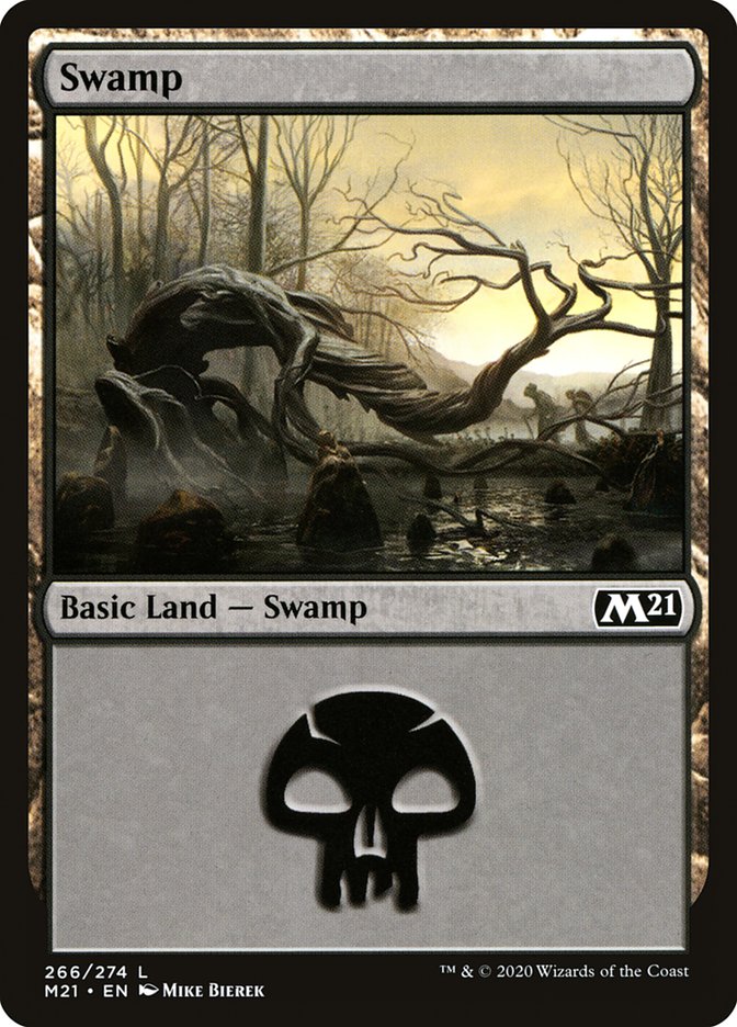 Swamp (266) [Core Set 2021] | Lots Moore NSW