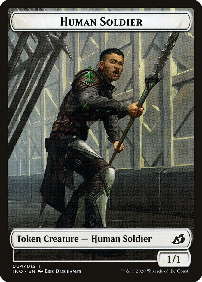 Cat Bird // Human Soldier (004) Double-Sided Token [Ikoria: Lair of Behemoths Tokens] | Lots Moore NSW