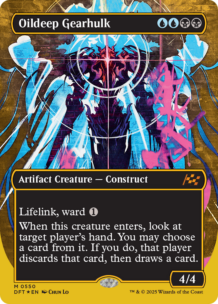 Oildeep Gearhulk (Borderless) (First-Place Foil) [Aetherdrift] | Lots Moore NSW