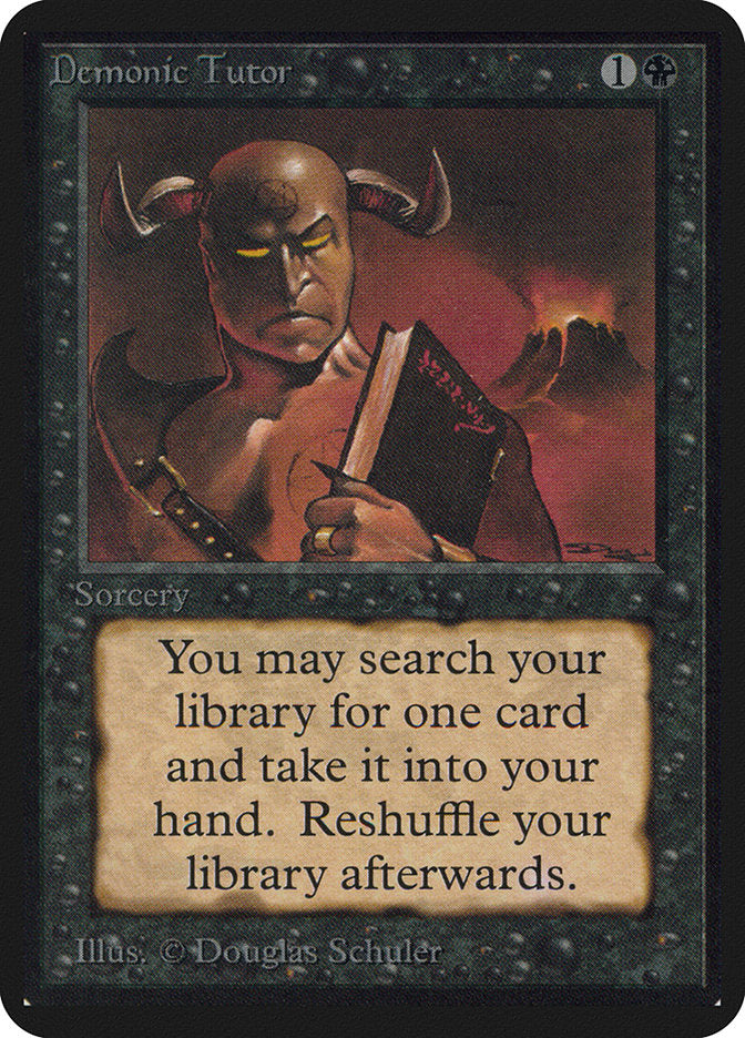 Demonic Tutor [Alpha Edition] | Lots Moore NSW