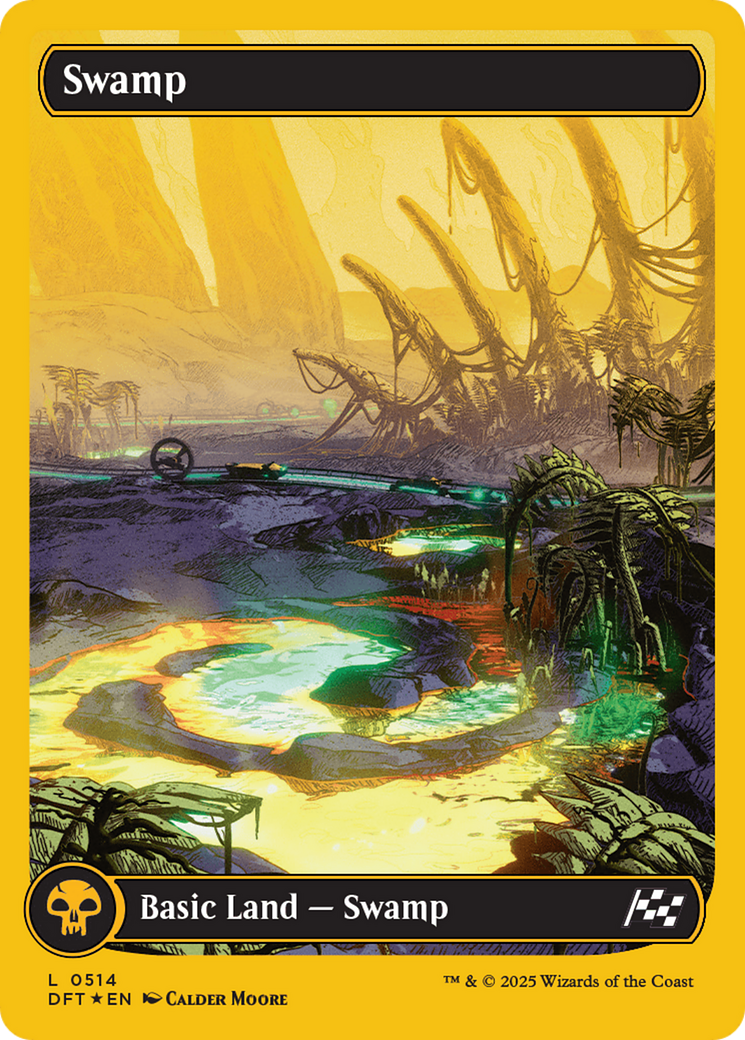 Swamp (0514) (First-Place Foil) [Aetherdrift] | Lots Moore NSW