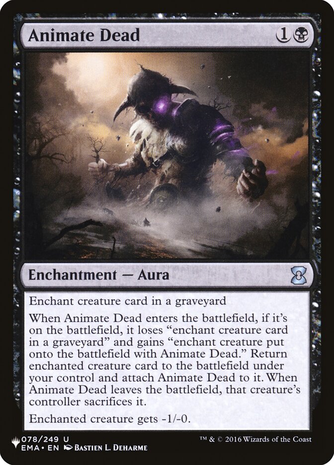 Animate Dead [The List] | Lots Moore NSW