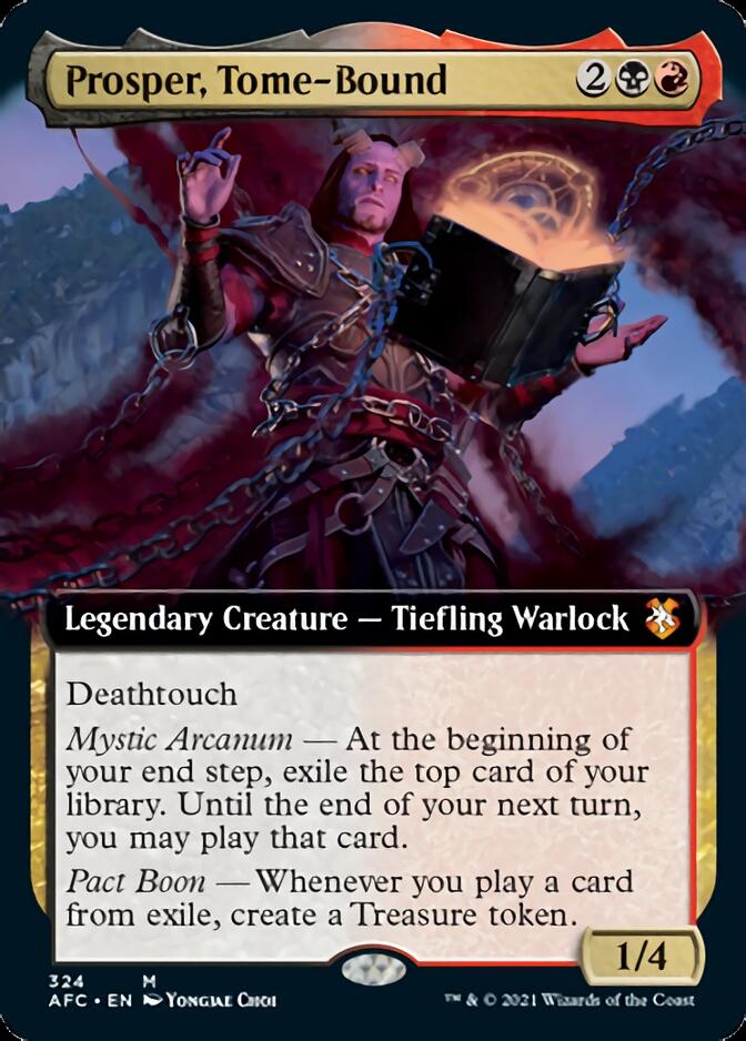 Prosper, Tome-Bound (Extended Art) [Dungeons & Dragons: Adventures in the Forgotten Realms Commander] | Lots Moore NSW