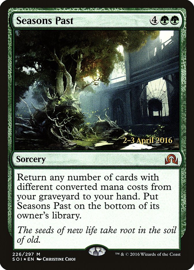 Seasons Past [Shadows over Innistrad Prerelease Promos] | Lots Moore NSW