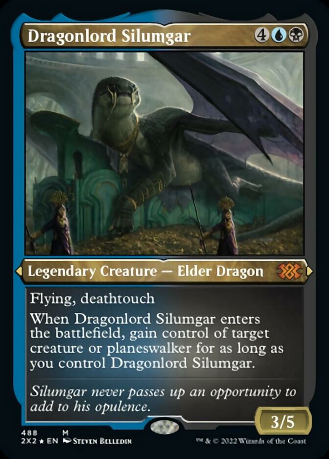 Dragonlord Silumgar (Foil Etched) [Double Masters 2022] | Lots Moore NSW