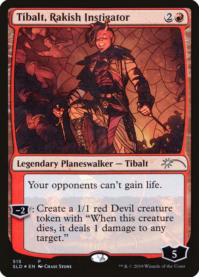 Tibalt, Rakish Instigator (Stained Glass) [Secret Lair Drop Promos] | Lots Moore NSW