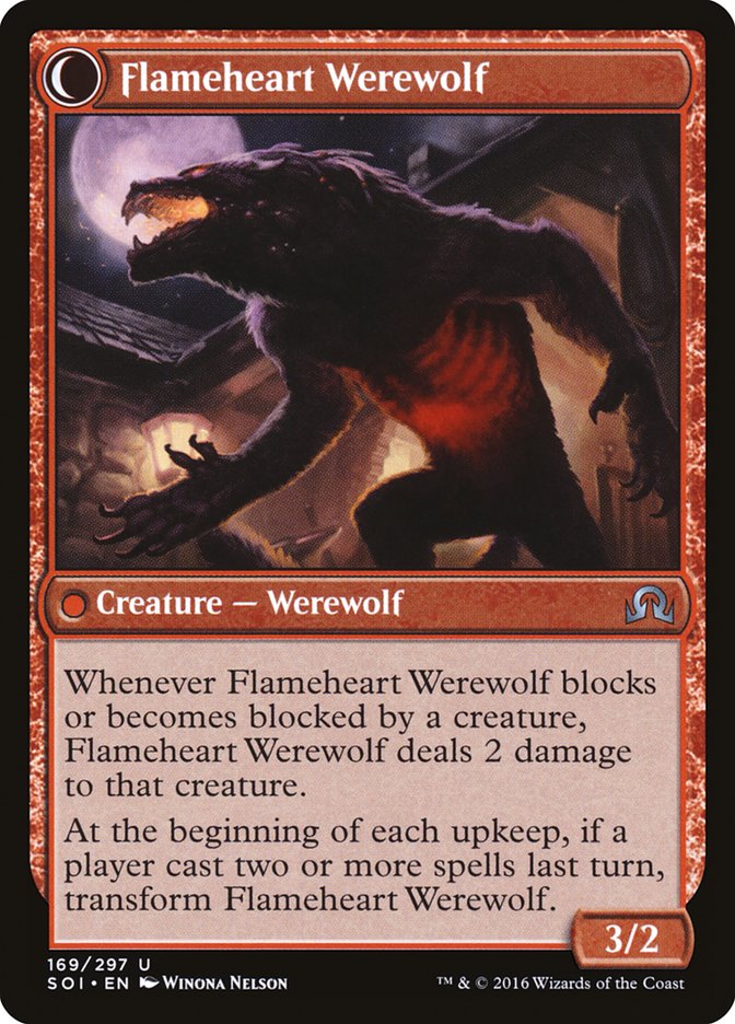 Kessig Forgemaster // Flameheart Werewolf [Shadows over Innistrad] | Lots Moore NSW