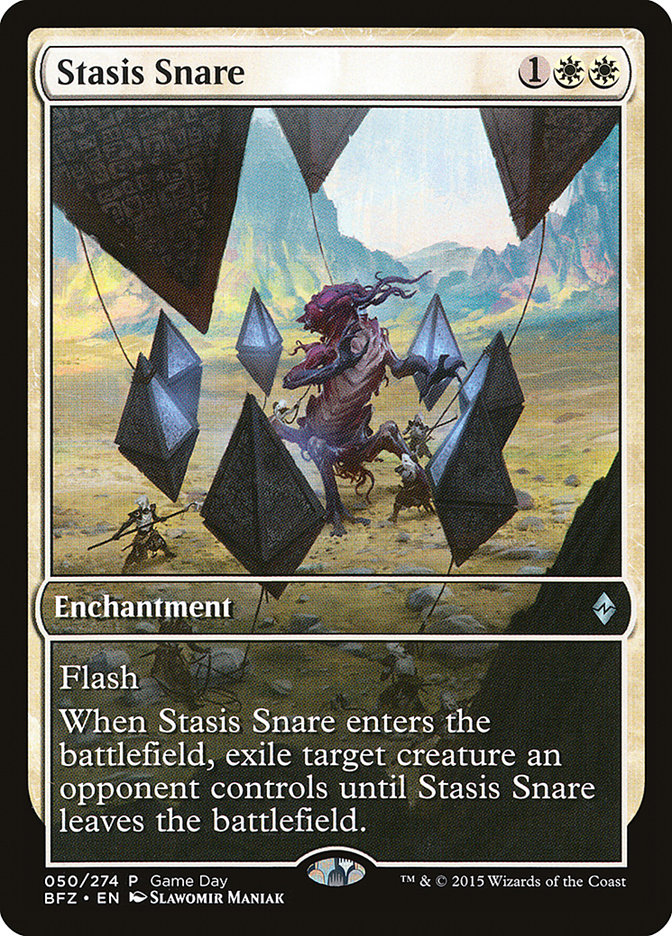 Stasis Snare (Game Day) [Battle for Zendikar Promos] | Lots Moore NSW