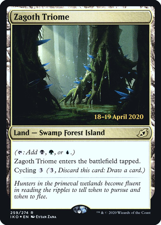 Zagoth Triome [Ikoria: Lair of Behemoths Prerelease Promos] | Lots Moore NSW