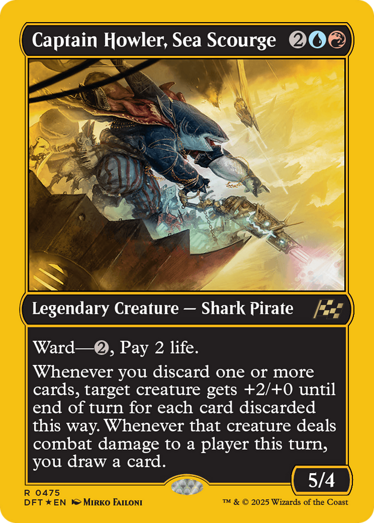 Captain Howler, Sea Scourge (First-Place Foil) [Aetherdrift] | Lots Moore NSW