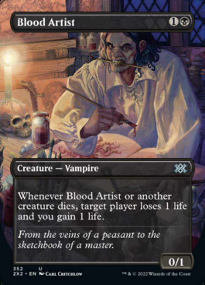 Blood Artist (Borderless Alternate Art) [Double Masters 2022] | Lots Moore NSW