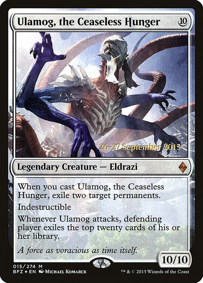 Ulamog, the Ceaseless Hunger [Battle for Zendikar Prerelease Promos] | Lots Moore NSW