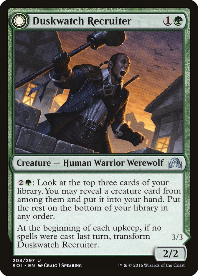Duskwatch Recruiter // Krallenhorde Howler [Shadows over Innistrad] | Lots Moore NSW