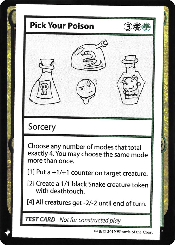 Pick Your Poison [Mystery Booster Playtest Cards] | Lots Moore NSW