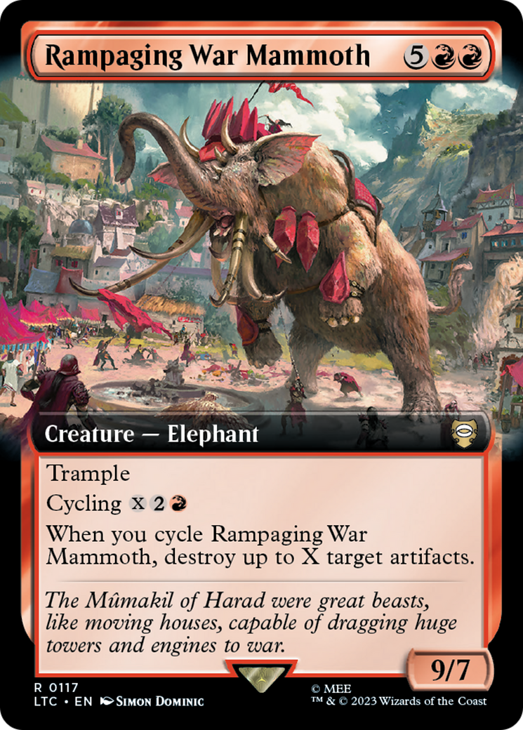 Rampaging War Mammoth (Extended Art) [The Lord of the Rings: Tales of Middle-Earth Commander] | Lots Moore NSW