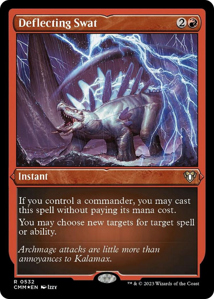 Deflecting Swat (Foil Etched) [Commander Masters] | Lots Moore NSW