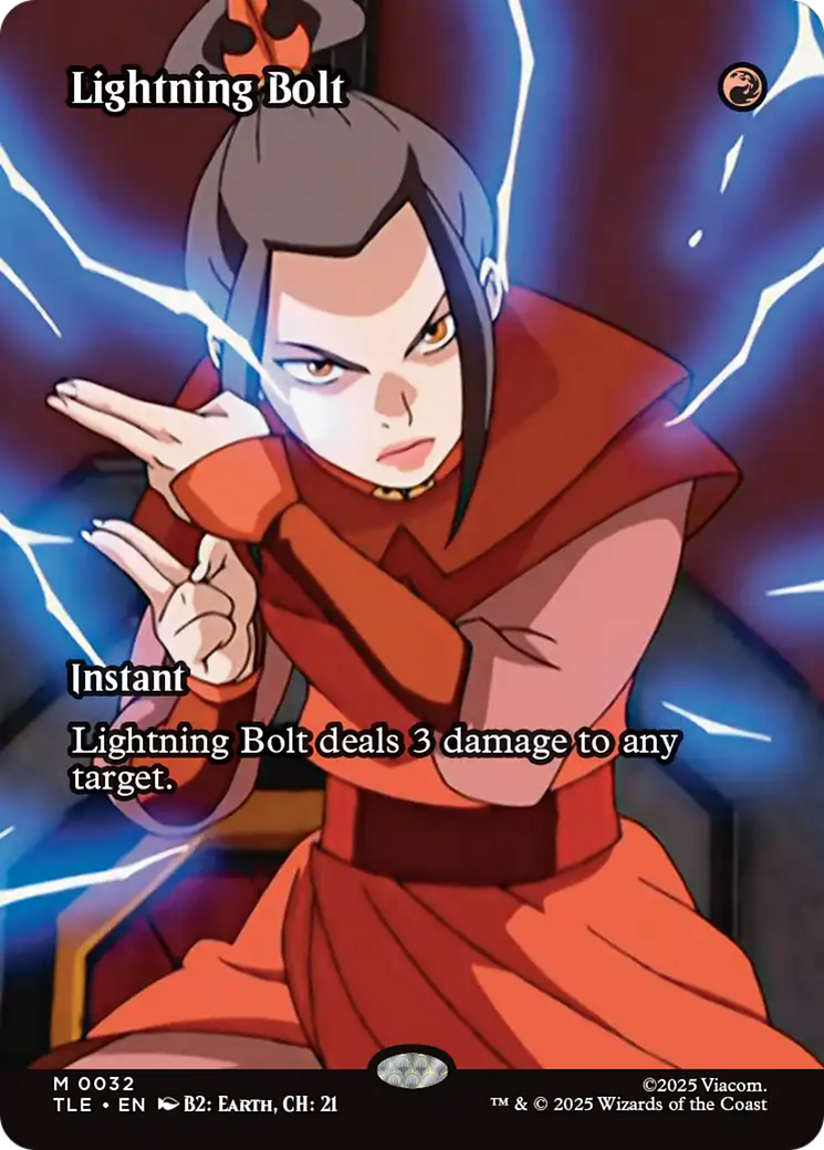 Lightning Bolt (Borderless) [Avatar: The Last Airbender: Eternal-Legal] Magic: The Gathering | Lots Moore NSW