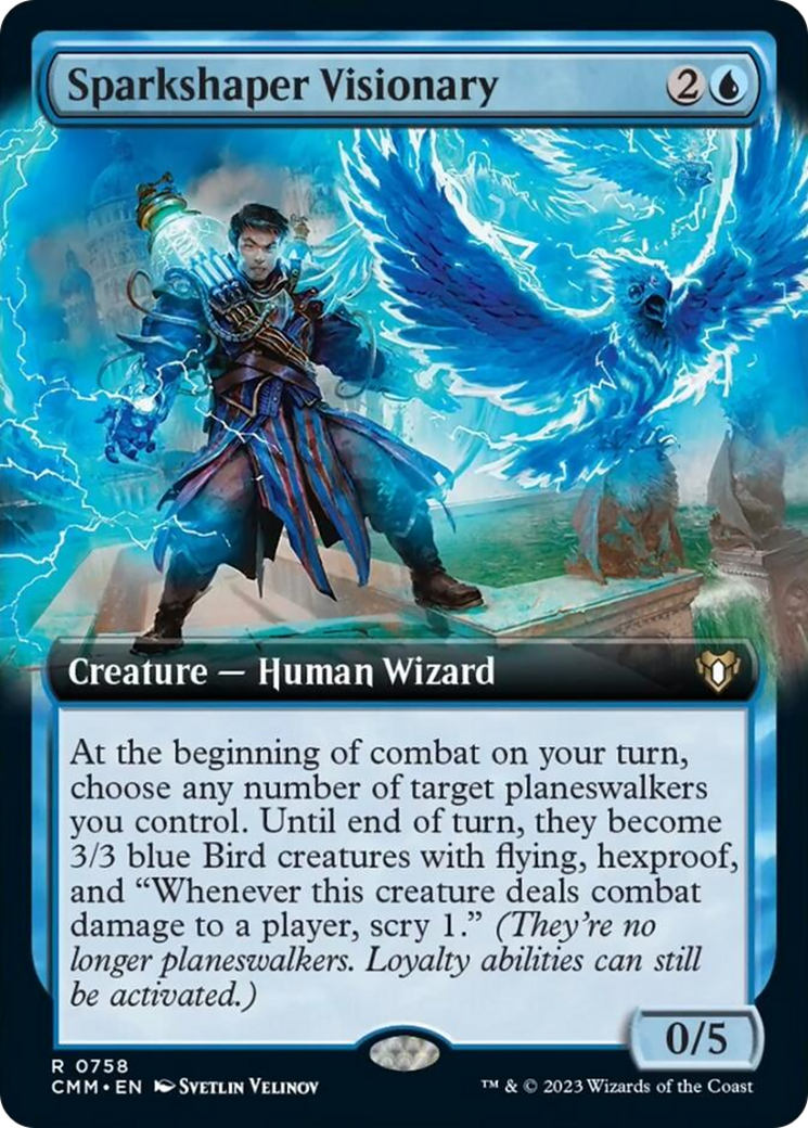 Sparkshaper Visionary (Extended Art) [Commander Masters] | Lots Moore NSW