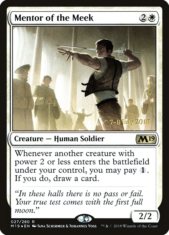 Mentor of the Meek [Core Set 2019 Prerelease Promos] | Lots Moore NSW
