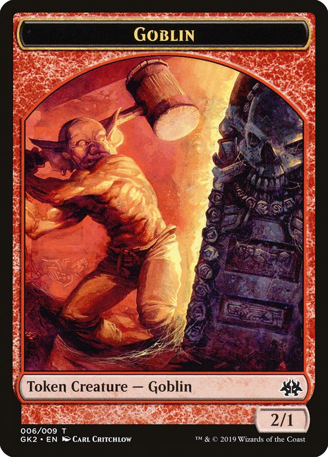 Dragon // Goblin Double-Sided Token [Ravnica Allegiance Guild Kit Tokens] | Lots Moore NSW